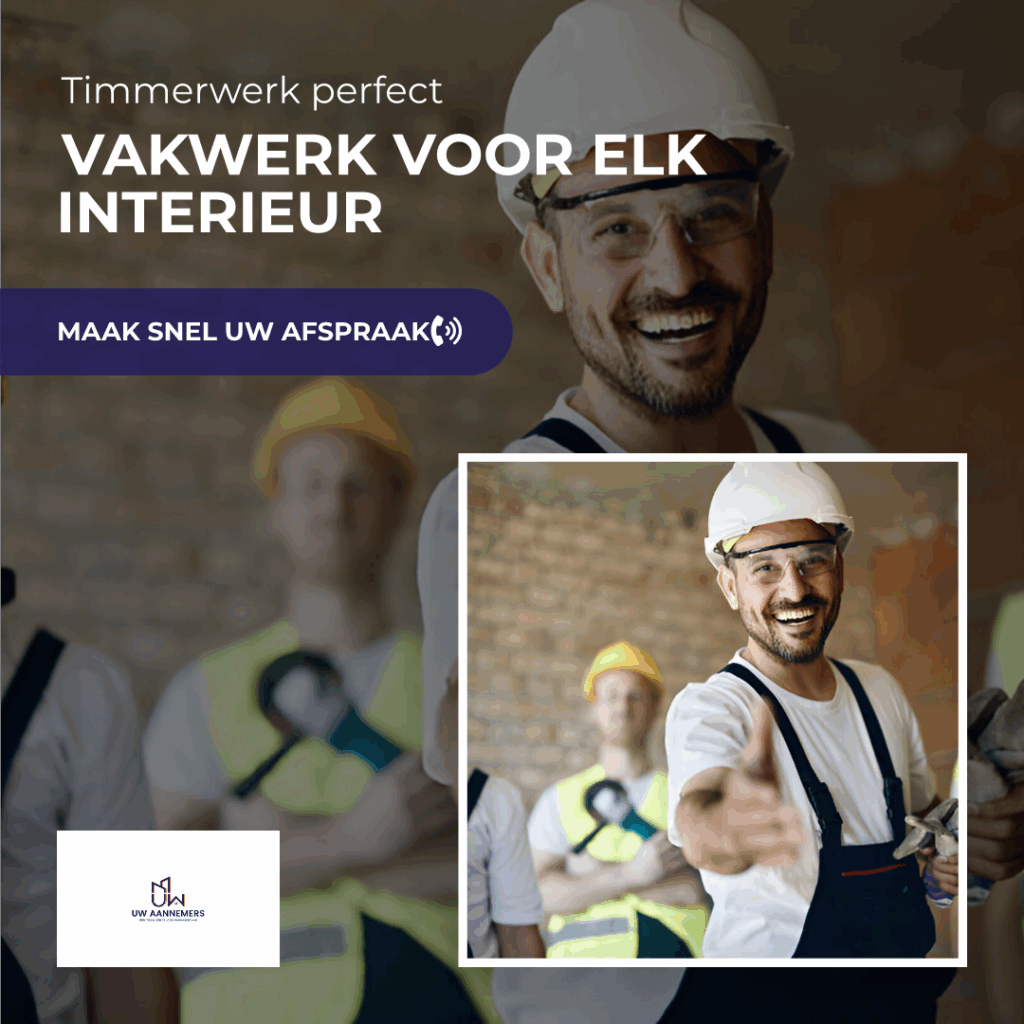 Vakmensen van Uw Aannemers bieden timmerwerk op maat voor elk interieur