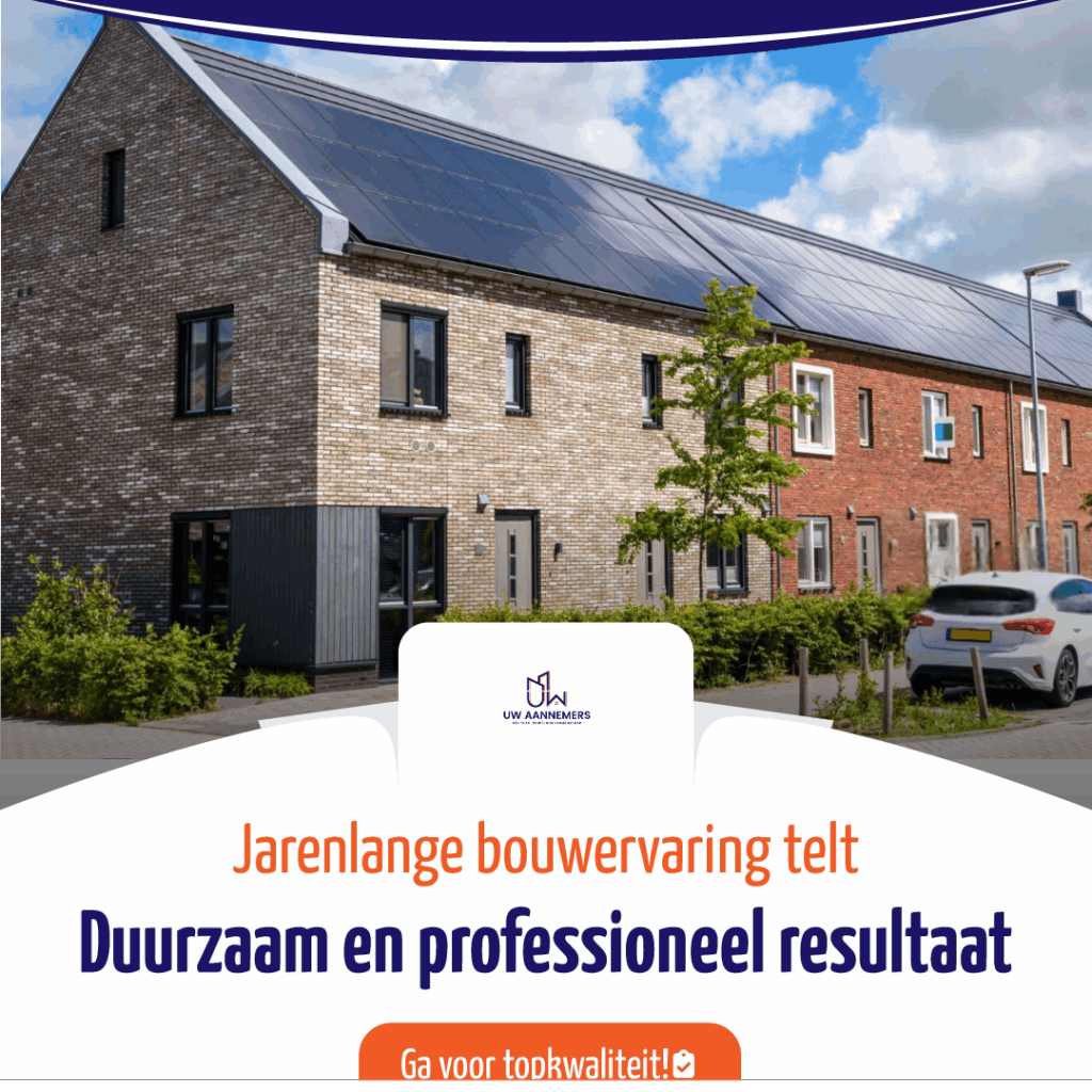 Moderne duurzame woningen met zonnepanelen – Uw Aannemers, jarenlange bouwervaring in Den Haag & Zuid-Holland