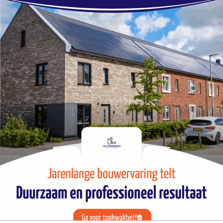 Moderne duurzame woningen met zonnepanelen – Uw Aannemers, jarenlange bouwervaring in Den Haag & Zuid-Holland